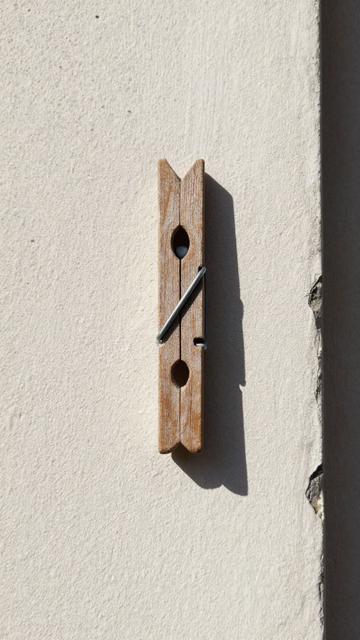 Wooden Laundry Pin in Krakow in in Krakow, Poland