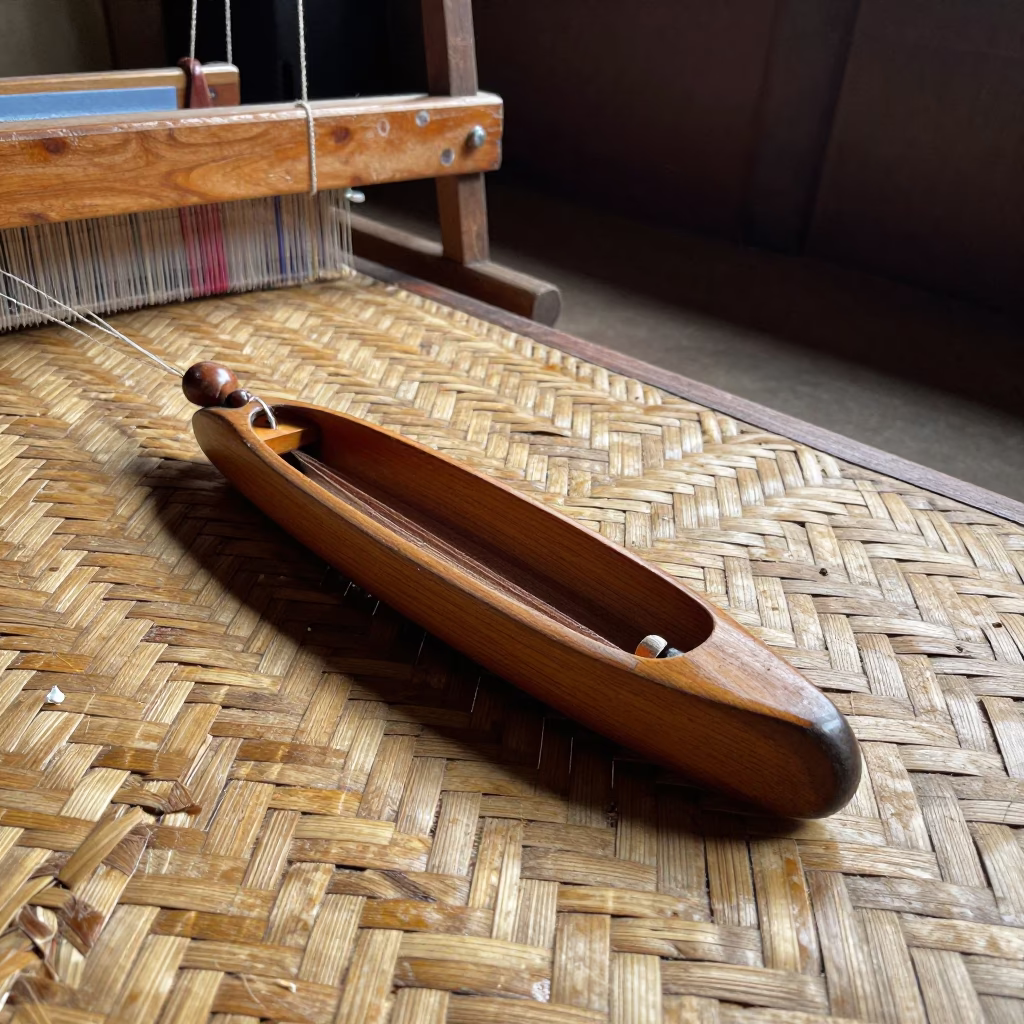 Wooden Loom Shuttle in Luang Prabang in in Luang Prabang, Laos