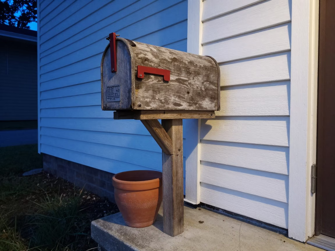 Wooden Mailbox in Nashville in in Nashville, United States