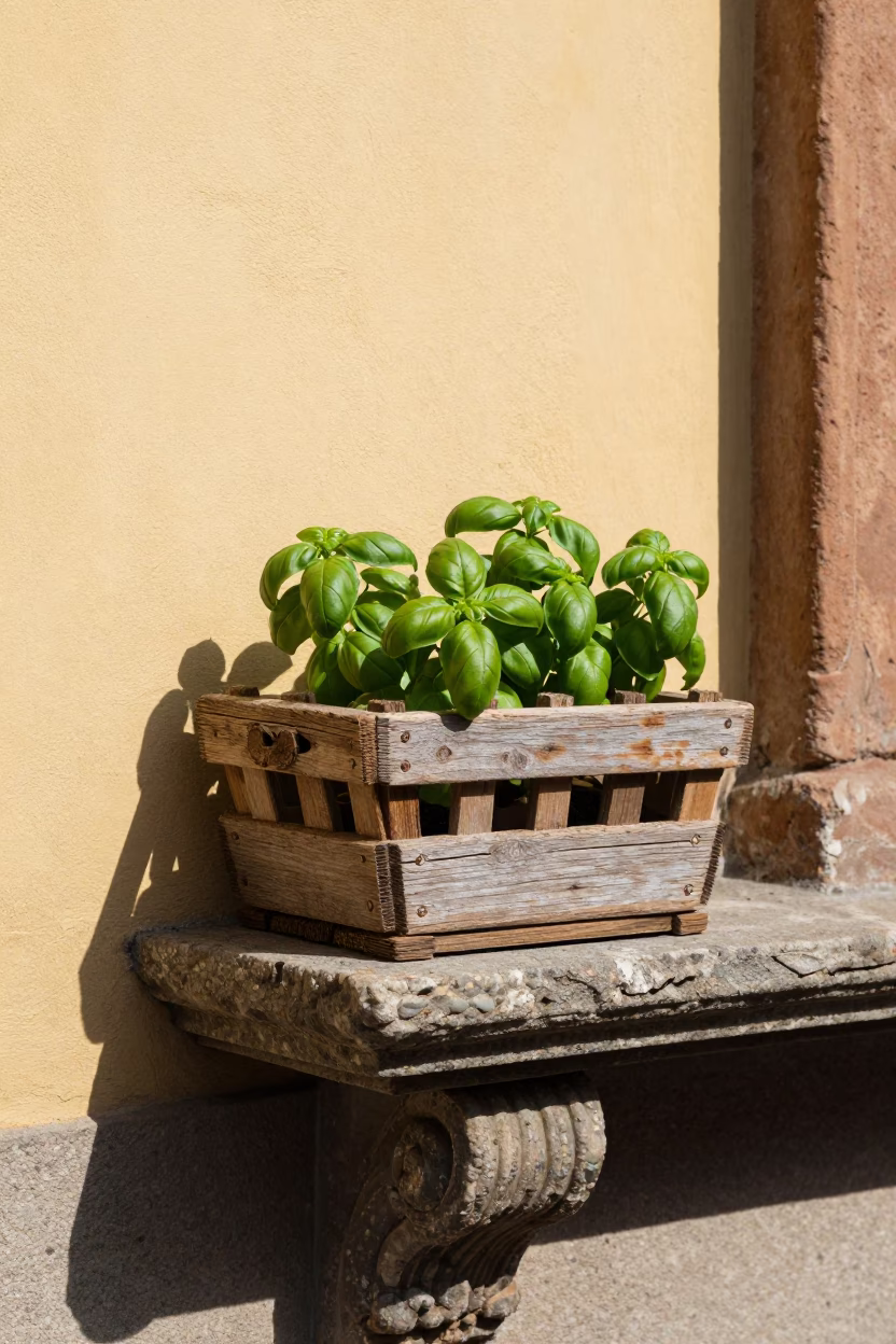 Wooden Peg Basket in Bologna in in Bologna, Italy