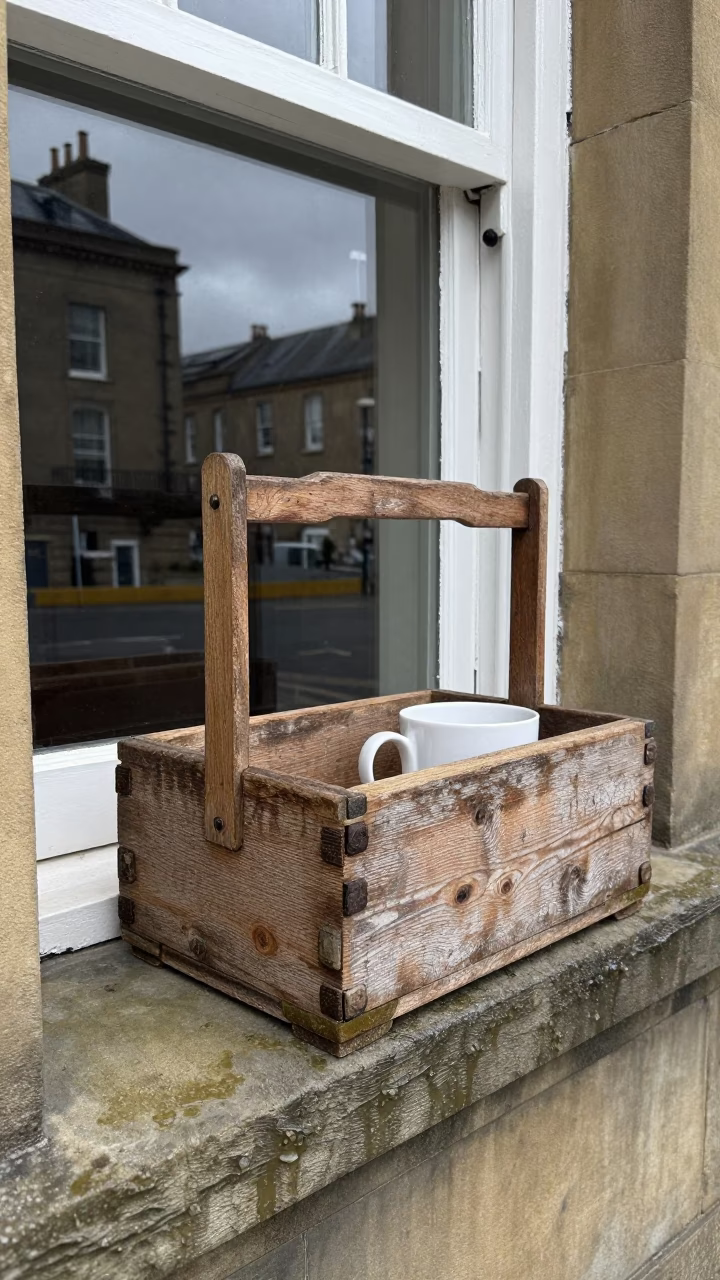 Wooden Peg Basket in Liverpool in in Liverpool, United Kingdom