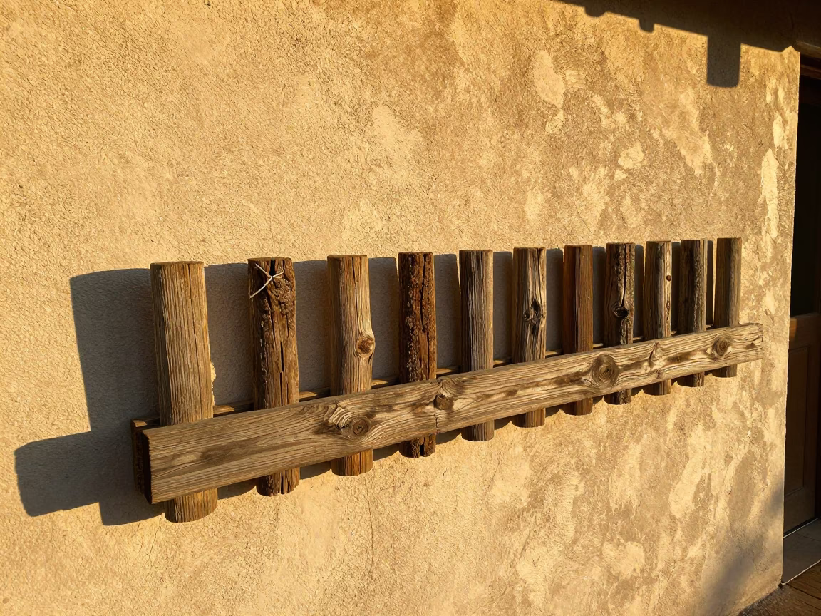 Wooden Peg Rail in Austin in in Austin, Texas, United States