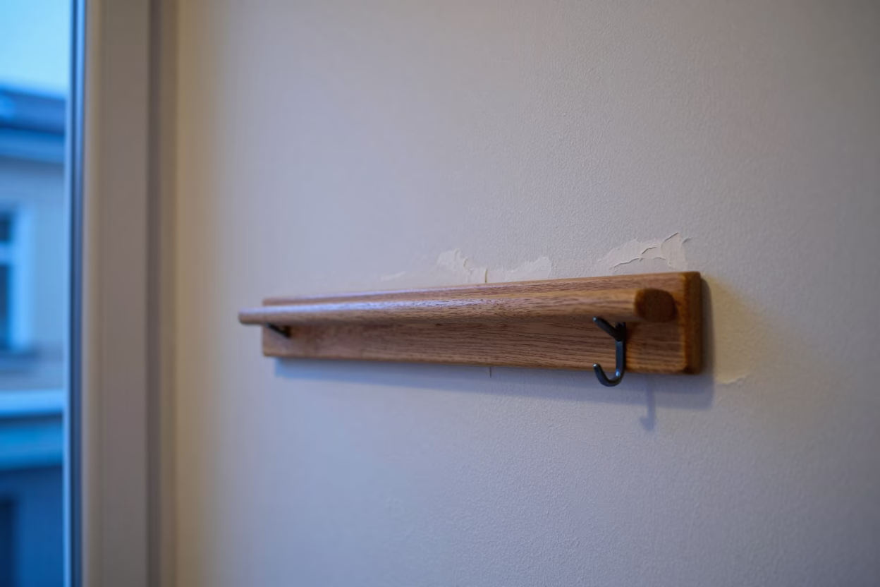 Wooden Peg Rail in Berlin in in Berlin, Germany