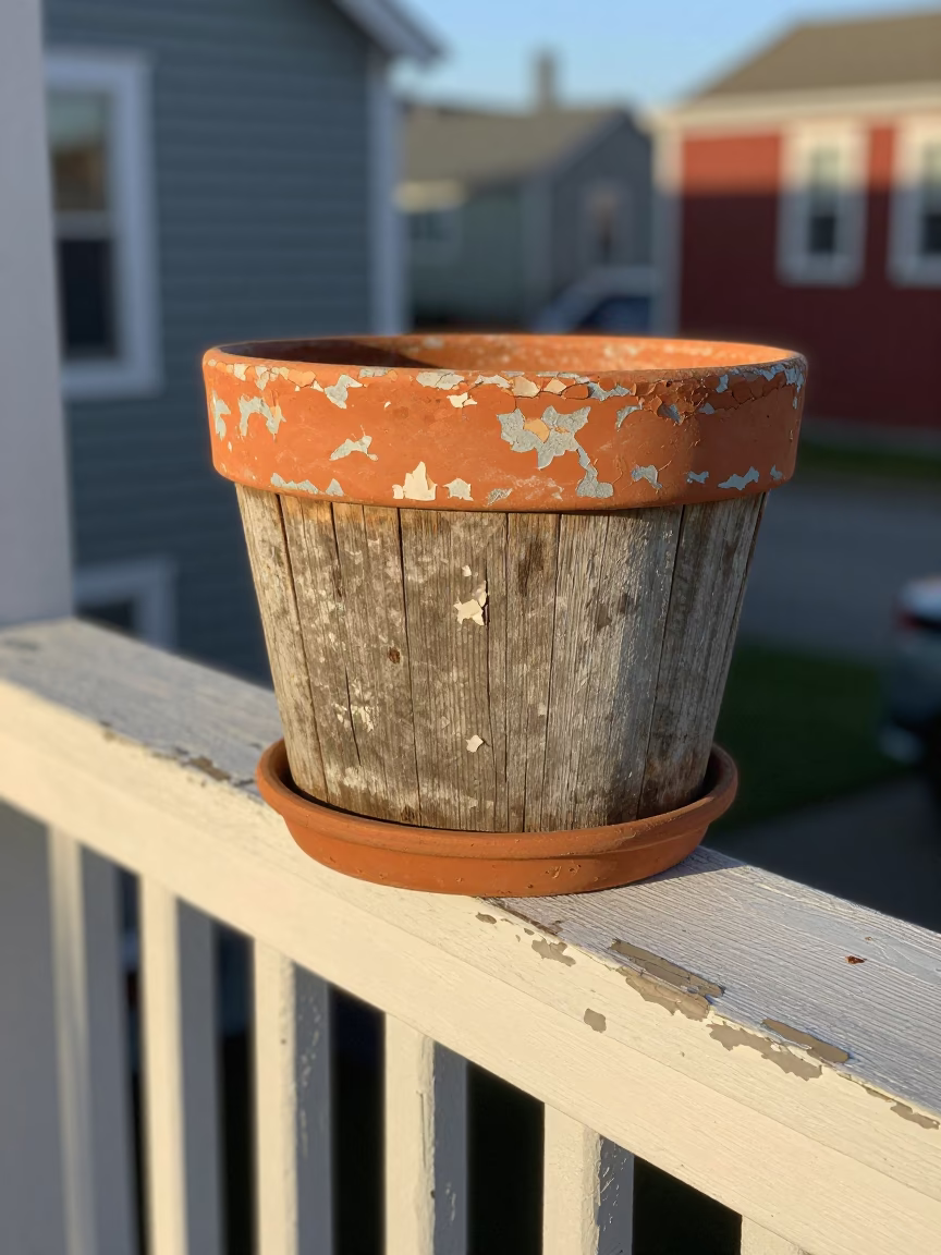 Wooden Plant Pot in Halifax in in Halifax, Canada