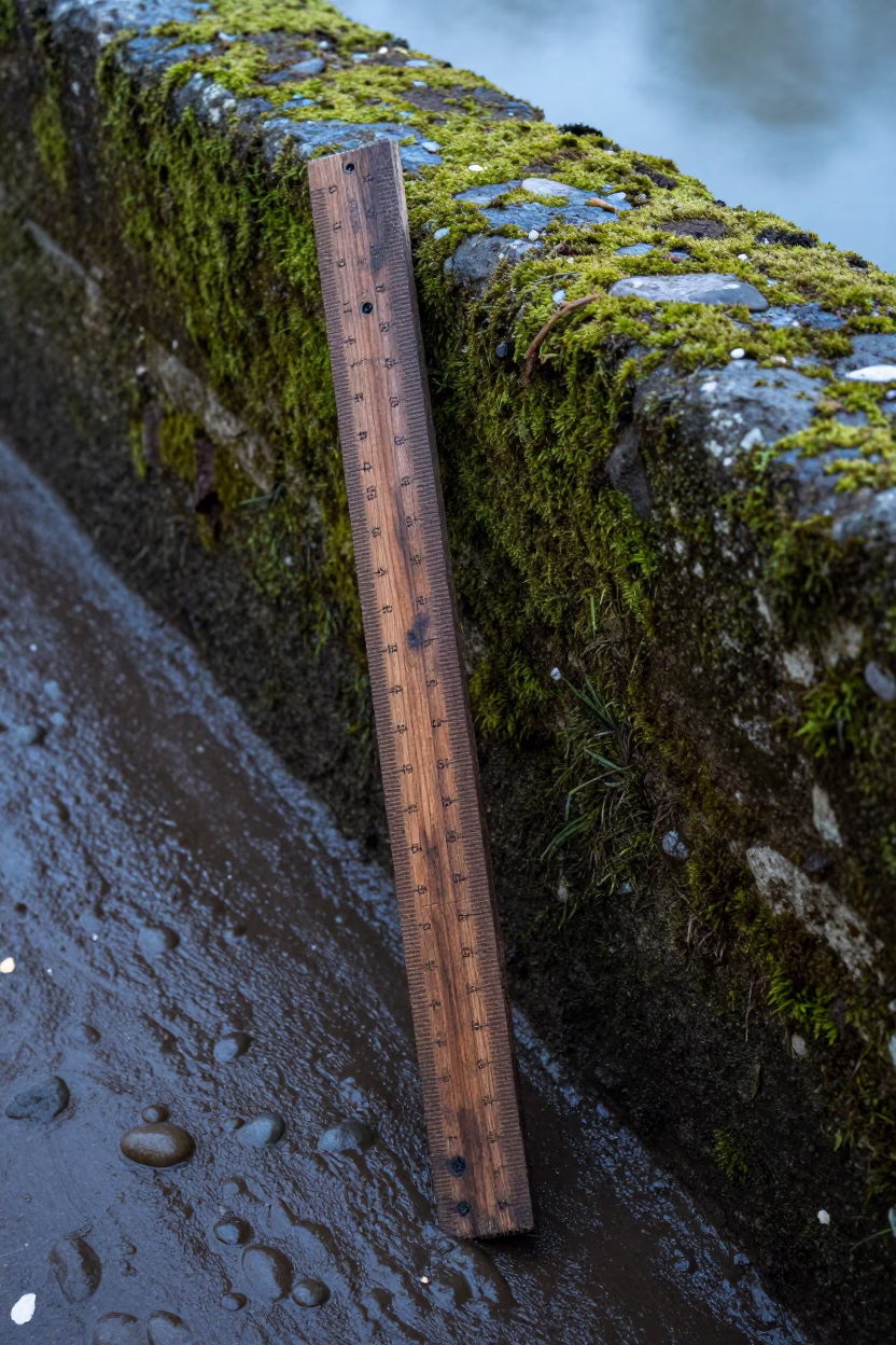 Wooden Ruler in Bilbao in in Bilbao, Spain