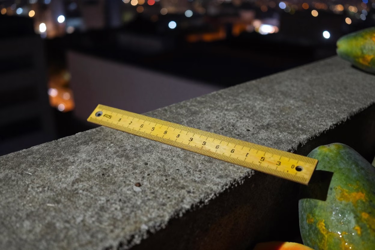 Wooden Ruler in Mexico City in in Mexico City, Mexico