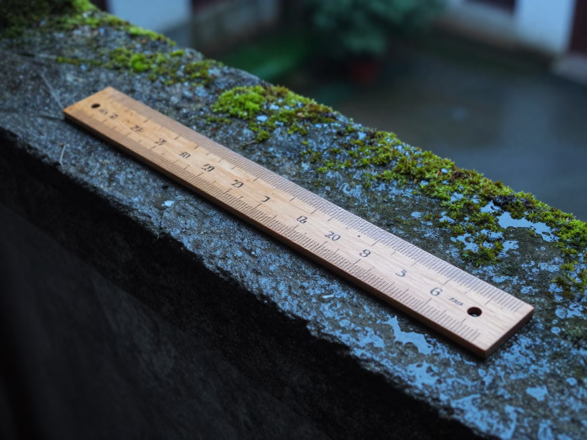 Wooden Ruler in Shanghai in in Shanghai, China