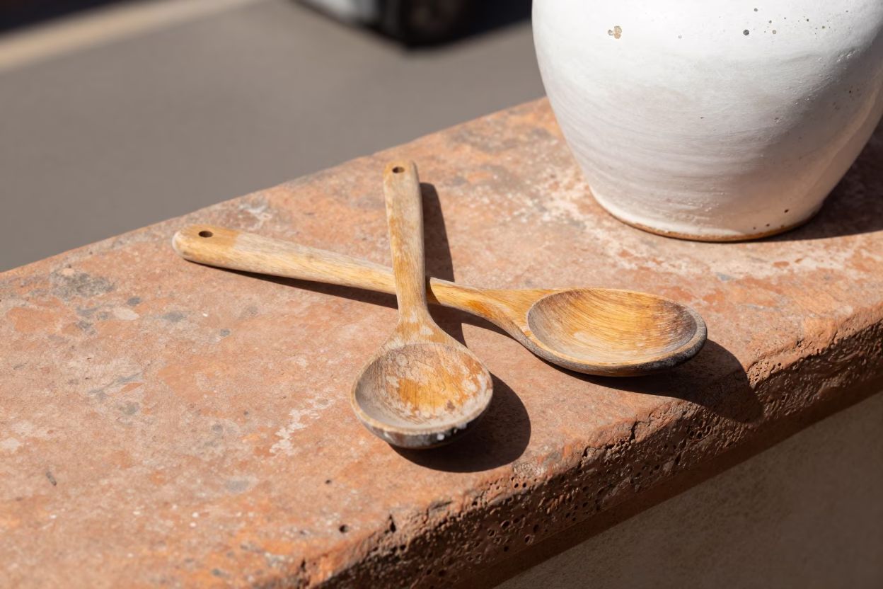 Wooden Spoons in Rome in in Rome, Italy