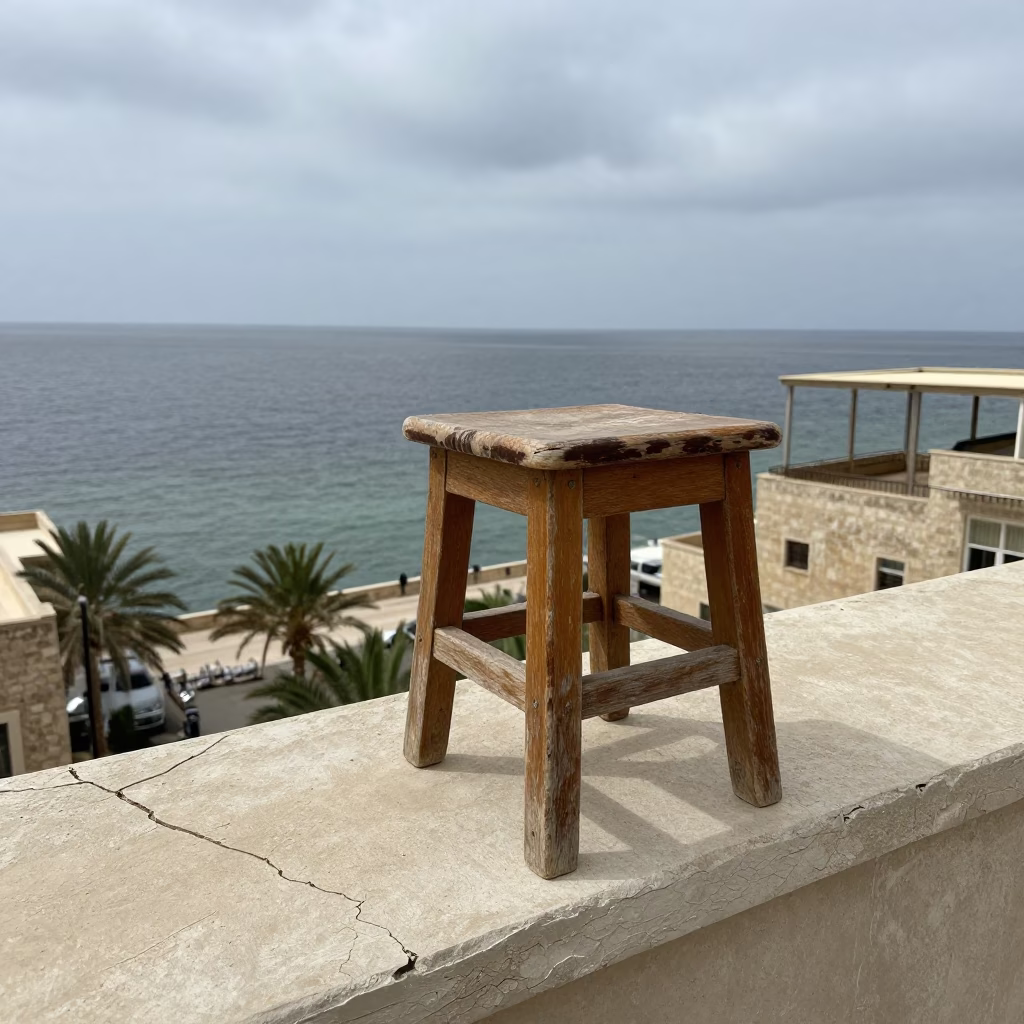 Wooden Stool in Alexandria in in Alexandria, Egypt