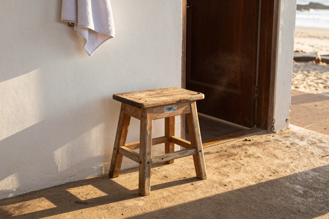 Wooden Stool in Durban in in Durban, South Africa