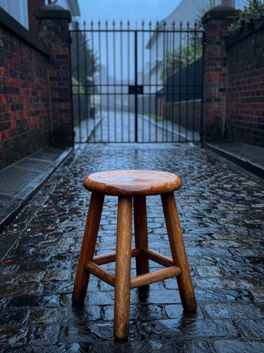 Wooden Stool in Wellington in in Wellington, New Zealand