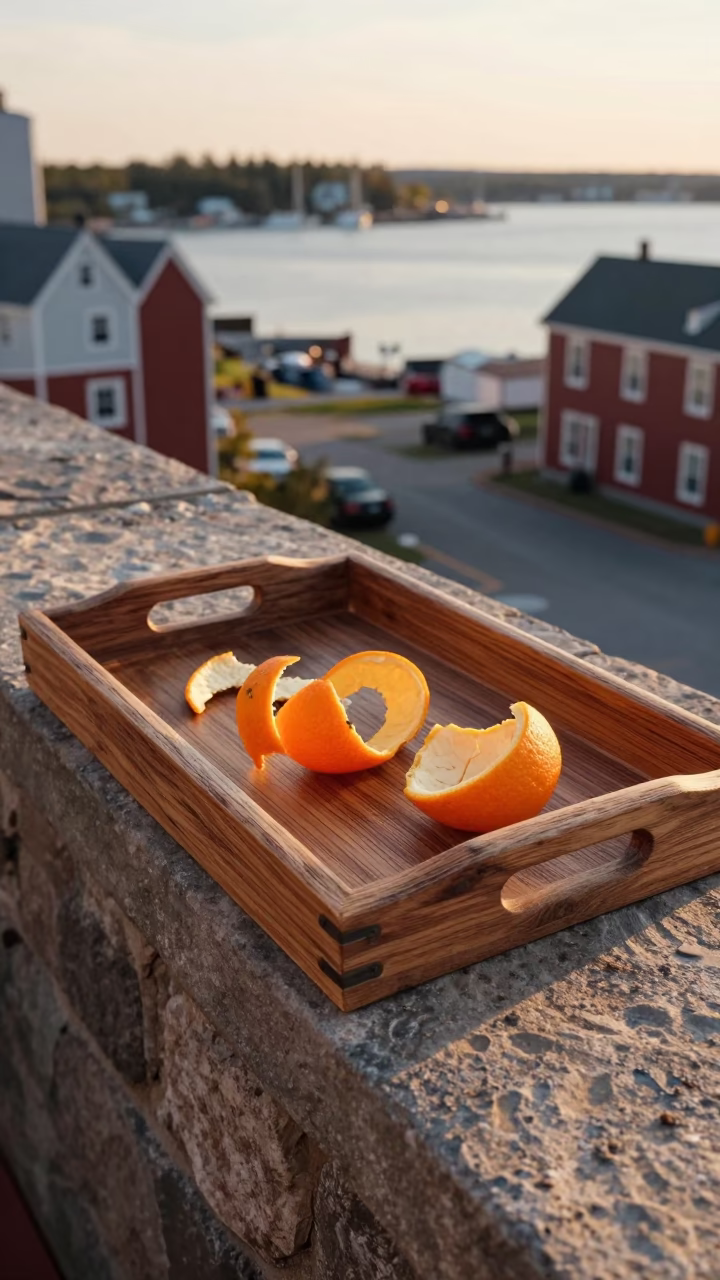 Wooden Tray in Halifax in in Halifax, Nova Scotia, Canada
