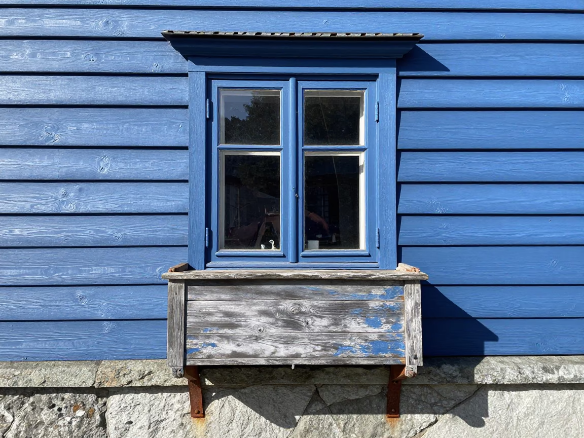 Wooden Window Box in Bergen in in Bergen, Norway