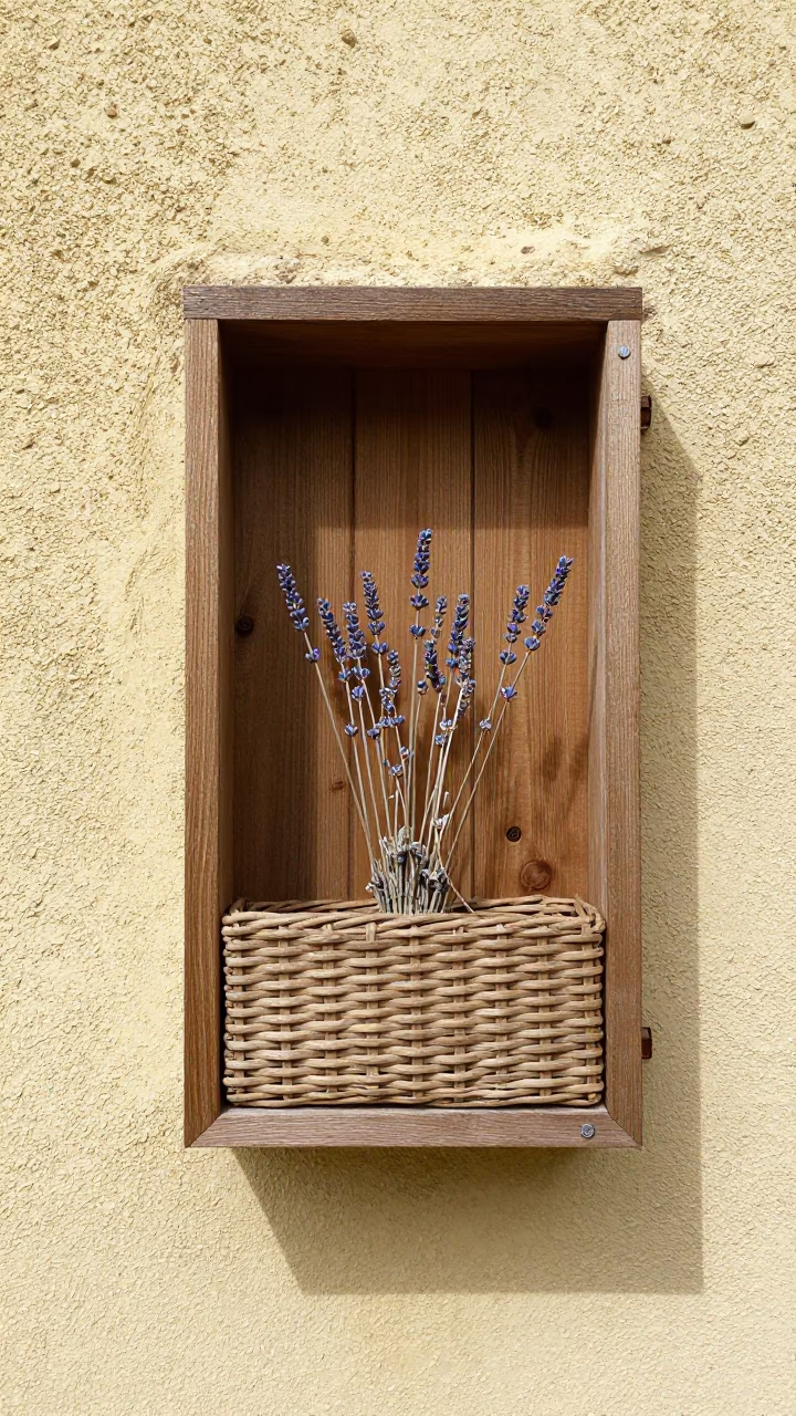 Wooden Window Box in Nice in in Nice, France