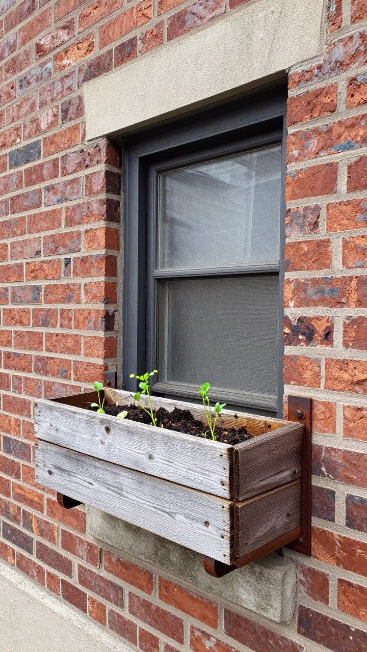Wooden Window Box in Toronto in in Toronto, Canada