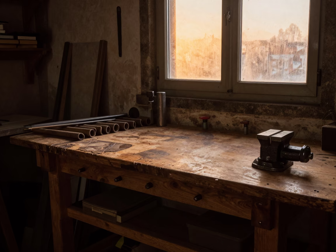 Wooden Workbench in Porto in in Porto, Portugal