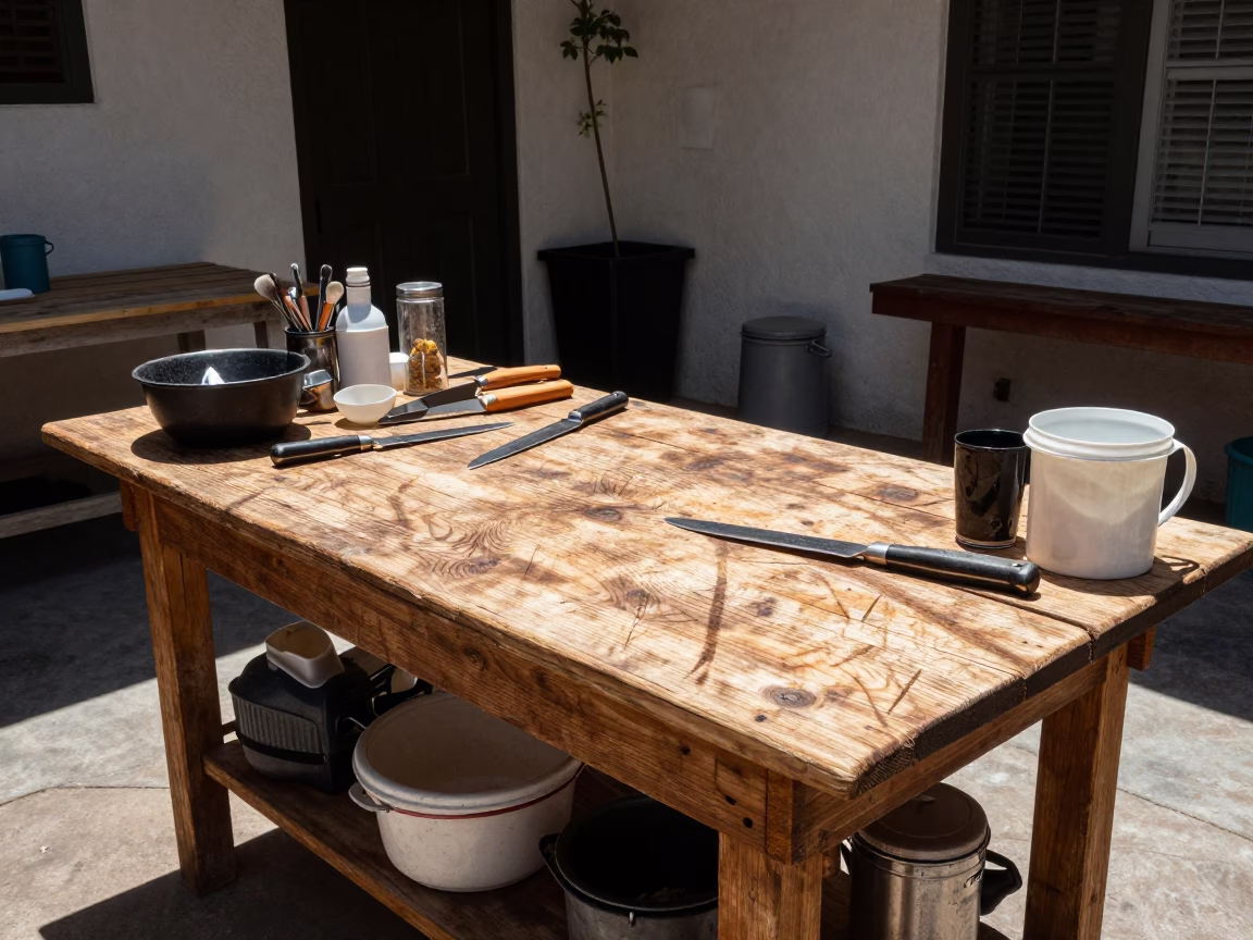 Wooden Workbench in San Diego in in San Diego, California, United States