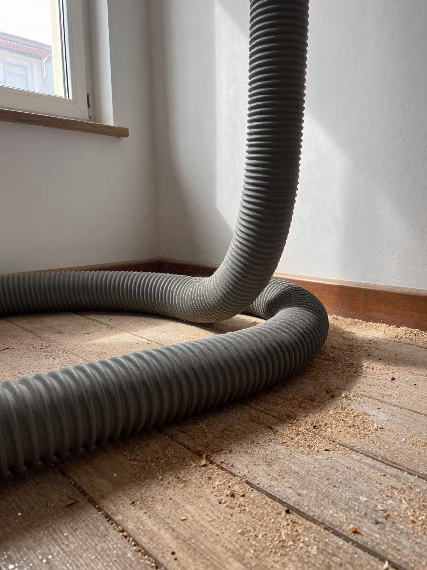 Woodshop Dust Hose in Izmir Classroom in inside an art classroom in Izmir