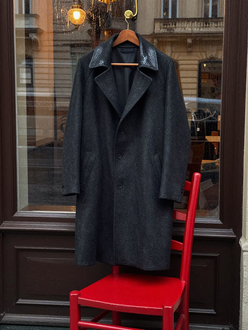 Wool Coat in Budapest in in Budapest, Hungary