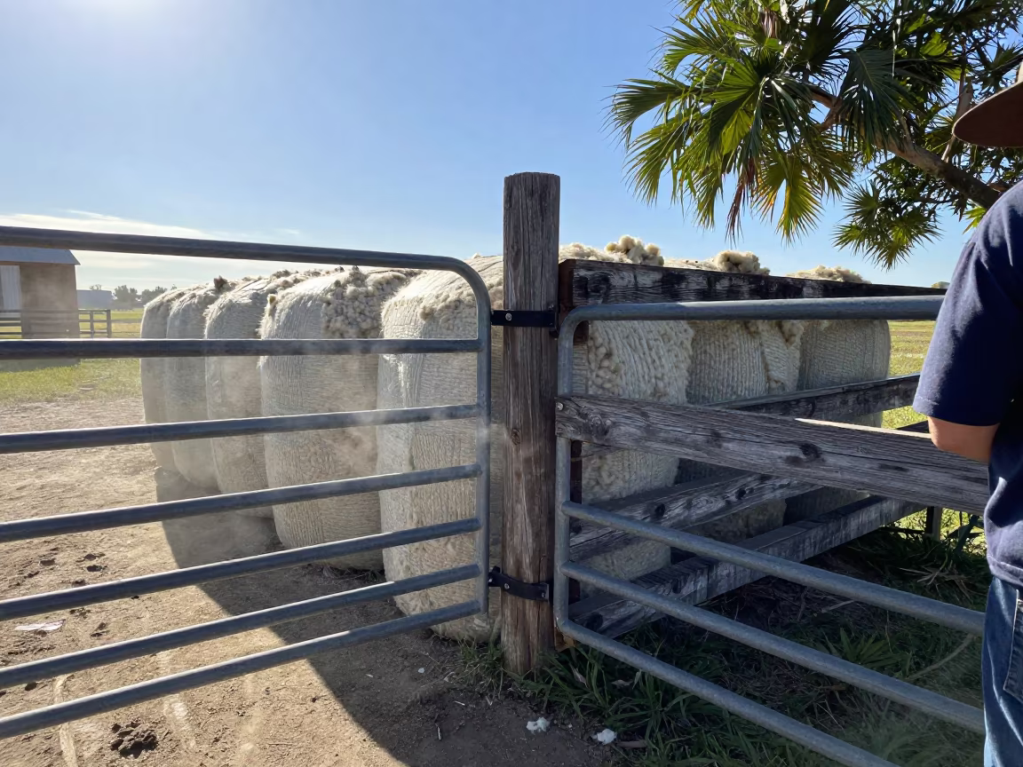 Wool Press Corner Pause Idaho Pasture Gate in beside a pasture gate in Idaho