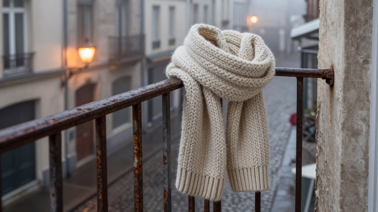 Wool Scarf in Brussels in in Brussels, Belgium