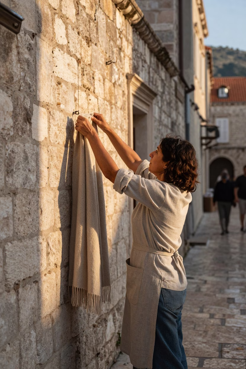 Wool Scarf in Dubrovnik in in Dubrovnik, Croatia