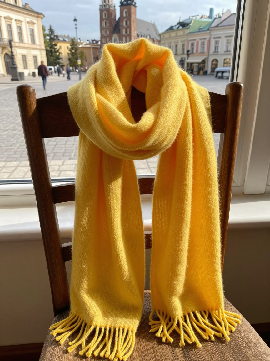 Wool Scarf in Krakow in in Krakow, Poland