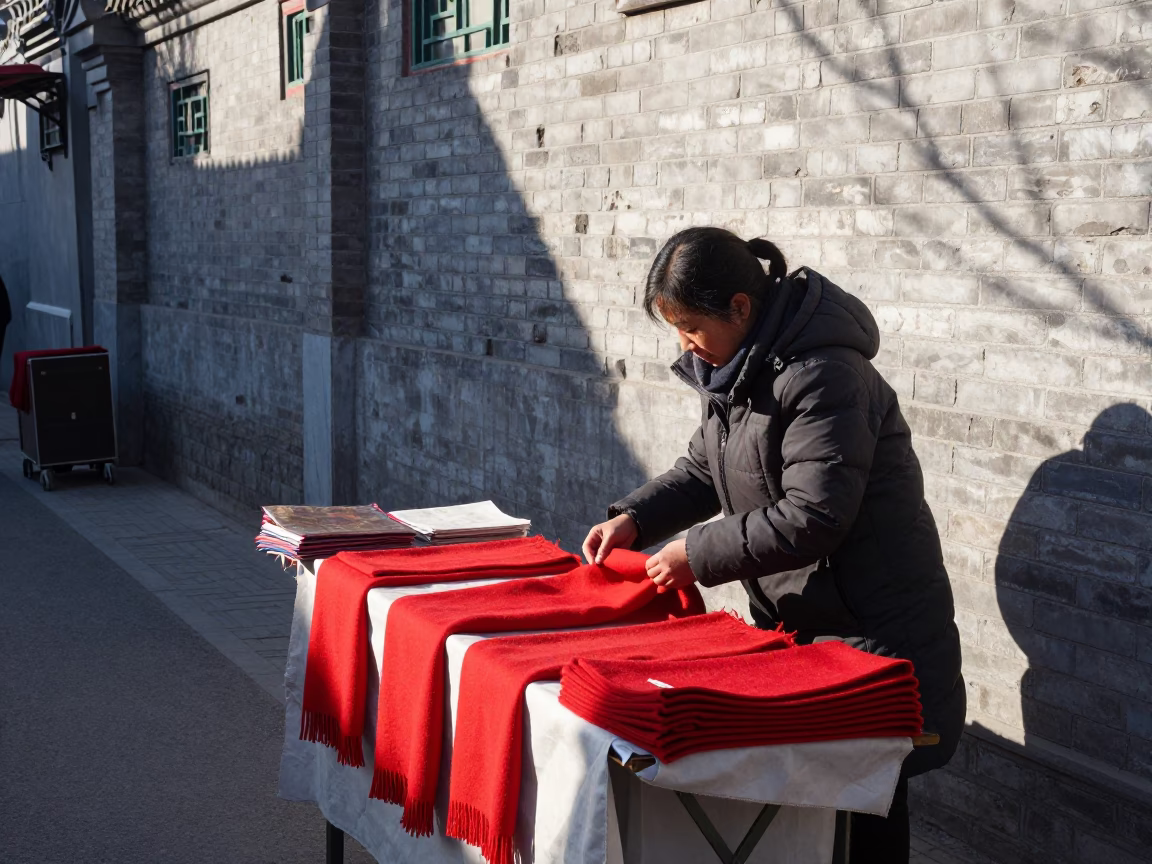 Wool Scarves in Beijing in in Beijing, China