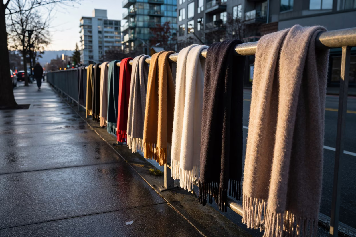 Wool Scarves in Vancouver in in Vancouver, British Columbia, Canada