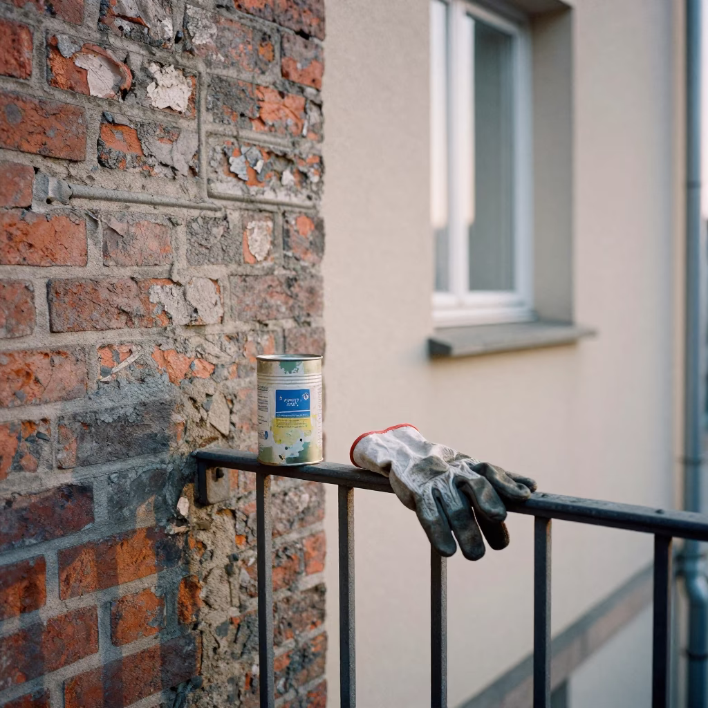 Work Gloves just after sunrise in Berlin in in Berlin, Germany