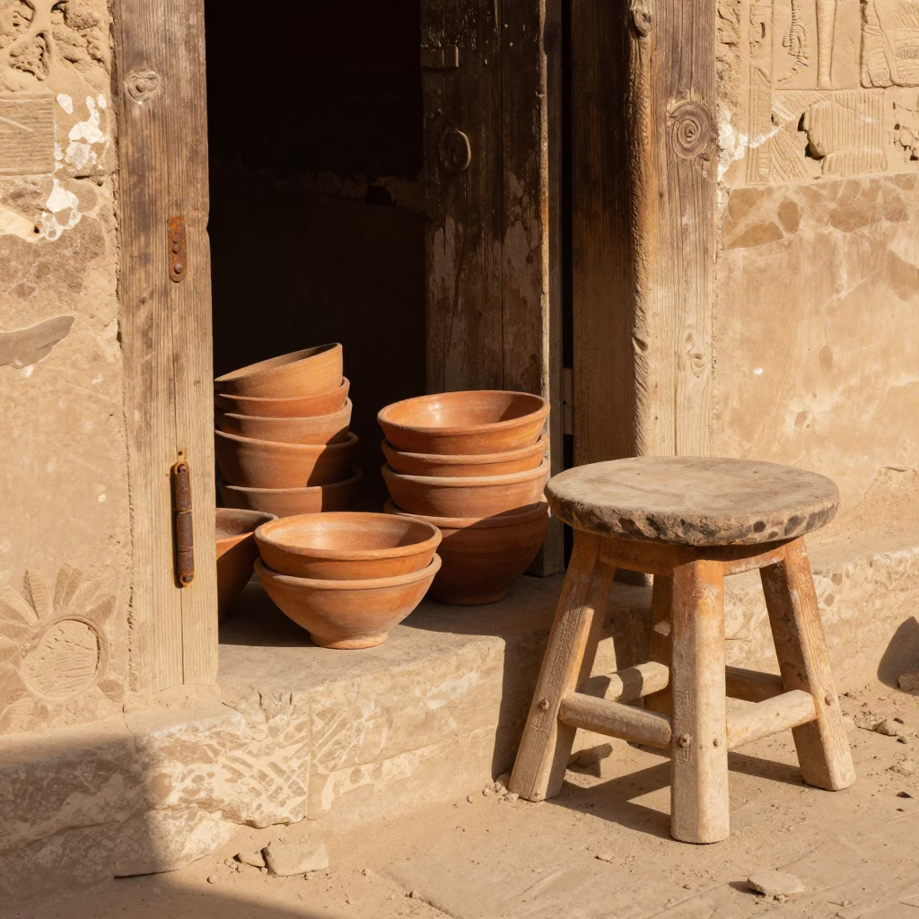 Work Stool in Luxor in in Luxor, Egypt
