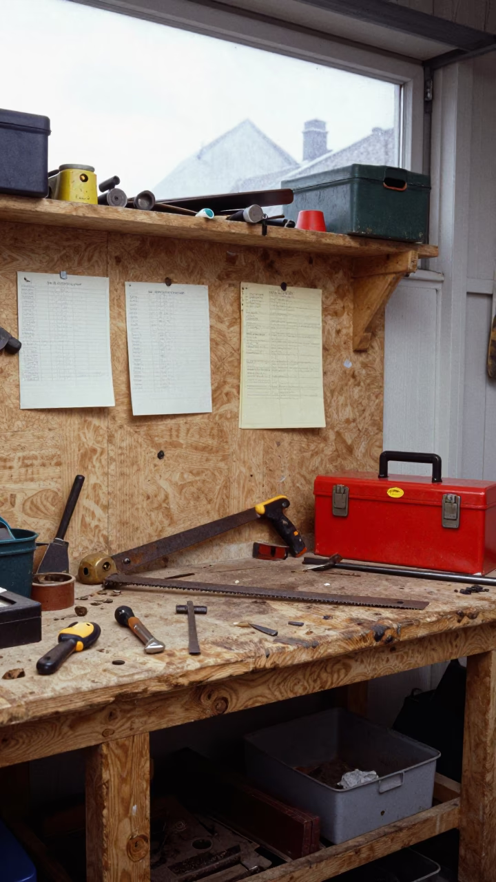 Workbench at Midday Light in in Copenhagen, Denmark