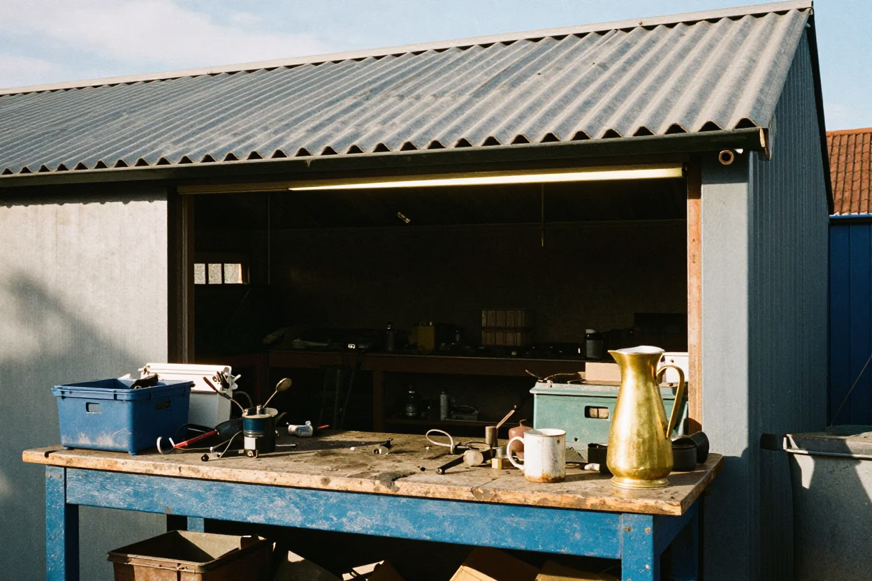 Workbench Clutter in Bristol in in Bristol, United Kingdom