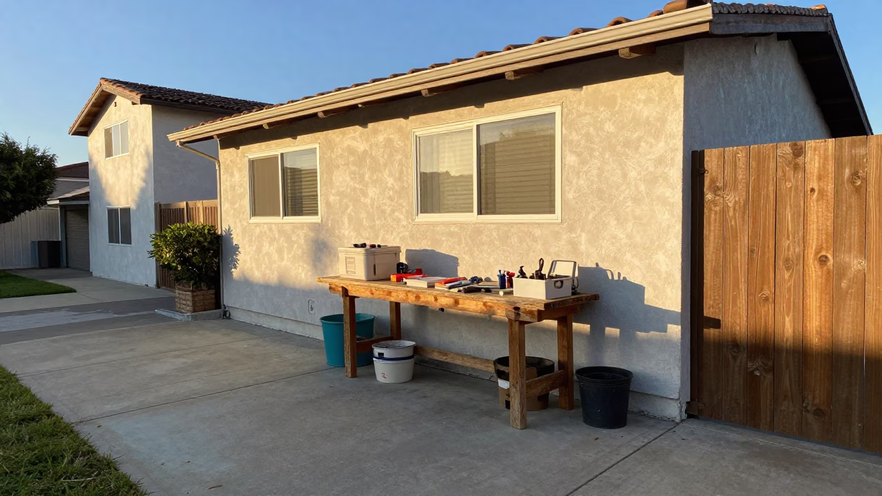 Workbench Clutter in Los Angeles in in Los Angeles, California, United States