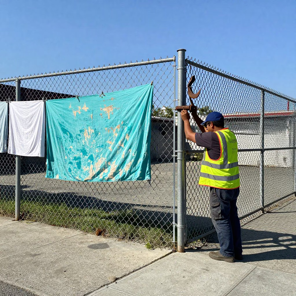Worker in Los Angeles in in Los Angeles, California, United States