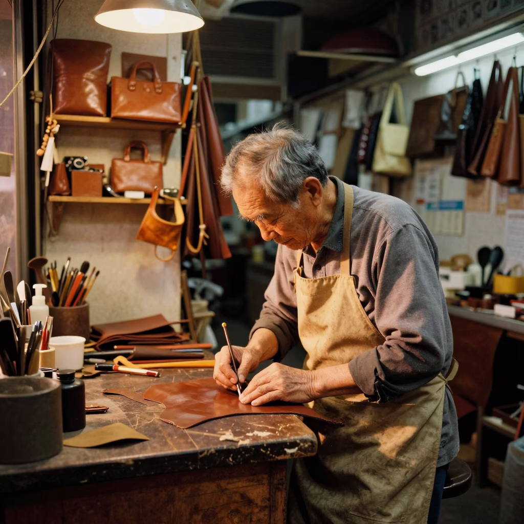 Working Leather in Hong Kong in in Hong Kong, Hong Kong
