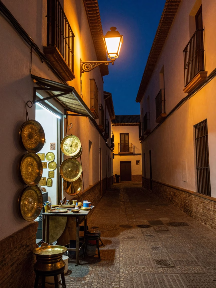 Workshop Alleyway in Granada in in Granada, Spain