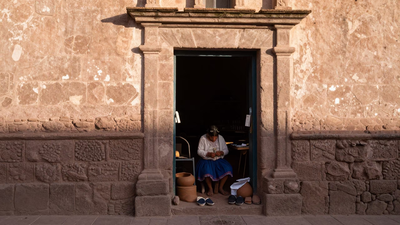Workshop Doorway in Cusco in in Cusco, Peru
