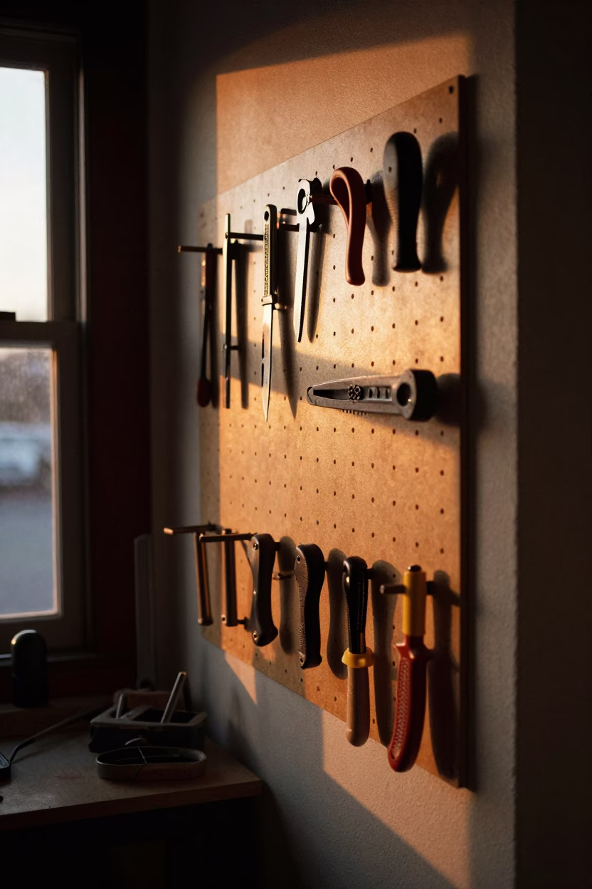 Workshop Interior in Portland at Honeyed Evening Light in in Portland, Oregon, United States