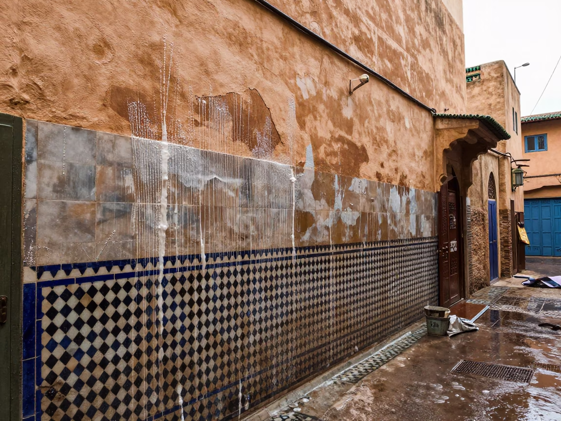 Workshop Wall in Fez in in Fez, Morocco