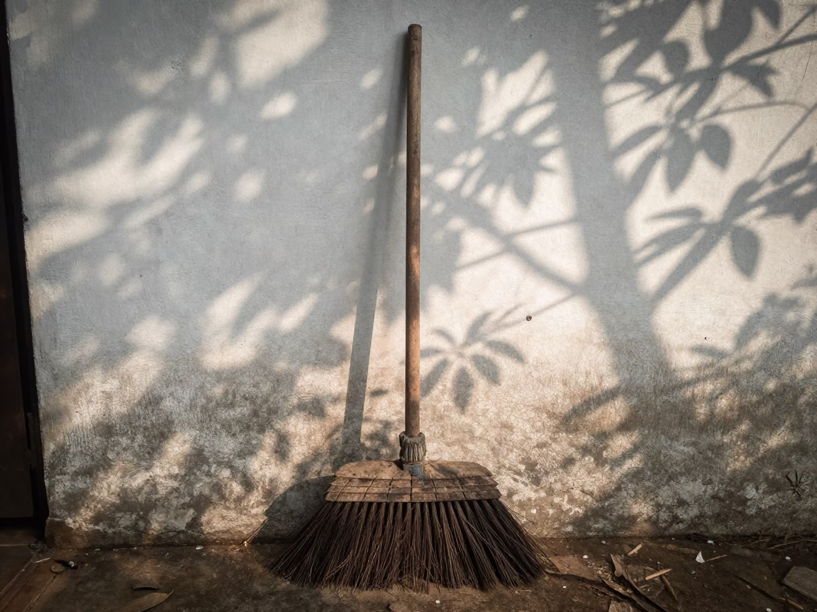 Worn Broom in Chennai in in Chennai, India