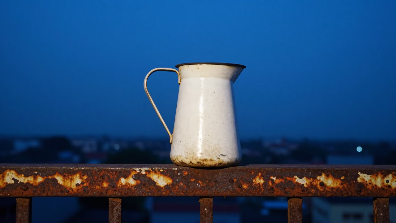 Worn Enamel Pitcher in Mumbai in in Mumbai, India