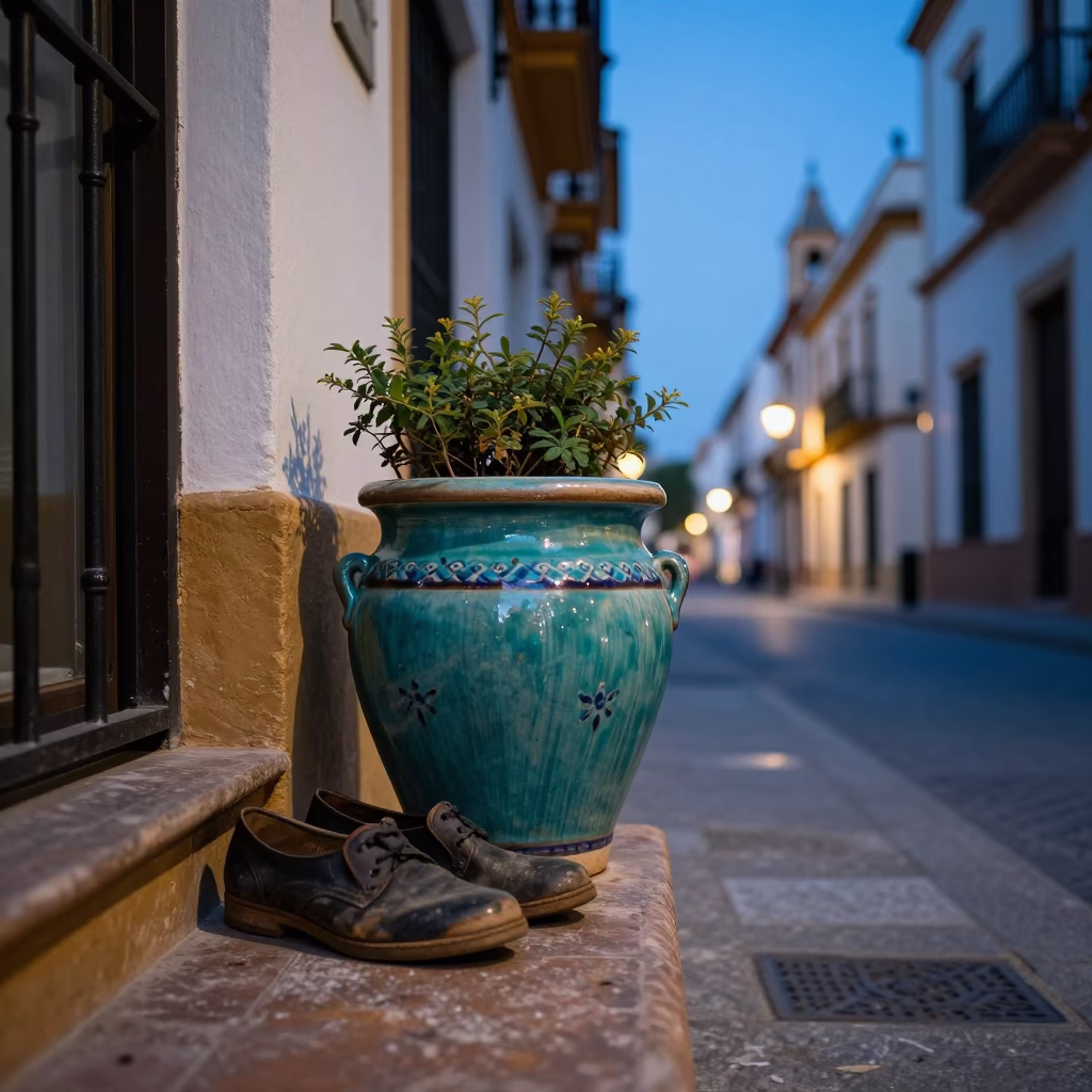 Worn Shoes in Seville in in Seville, Spain