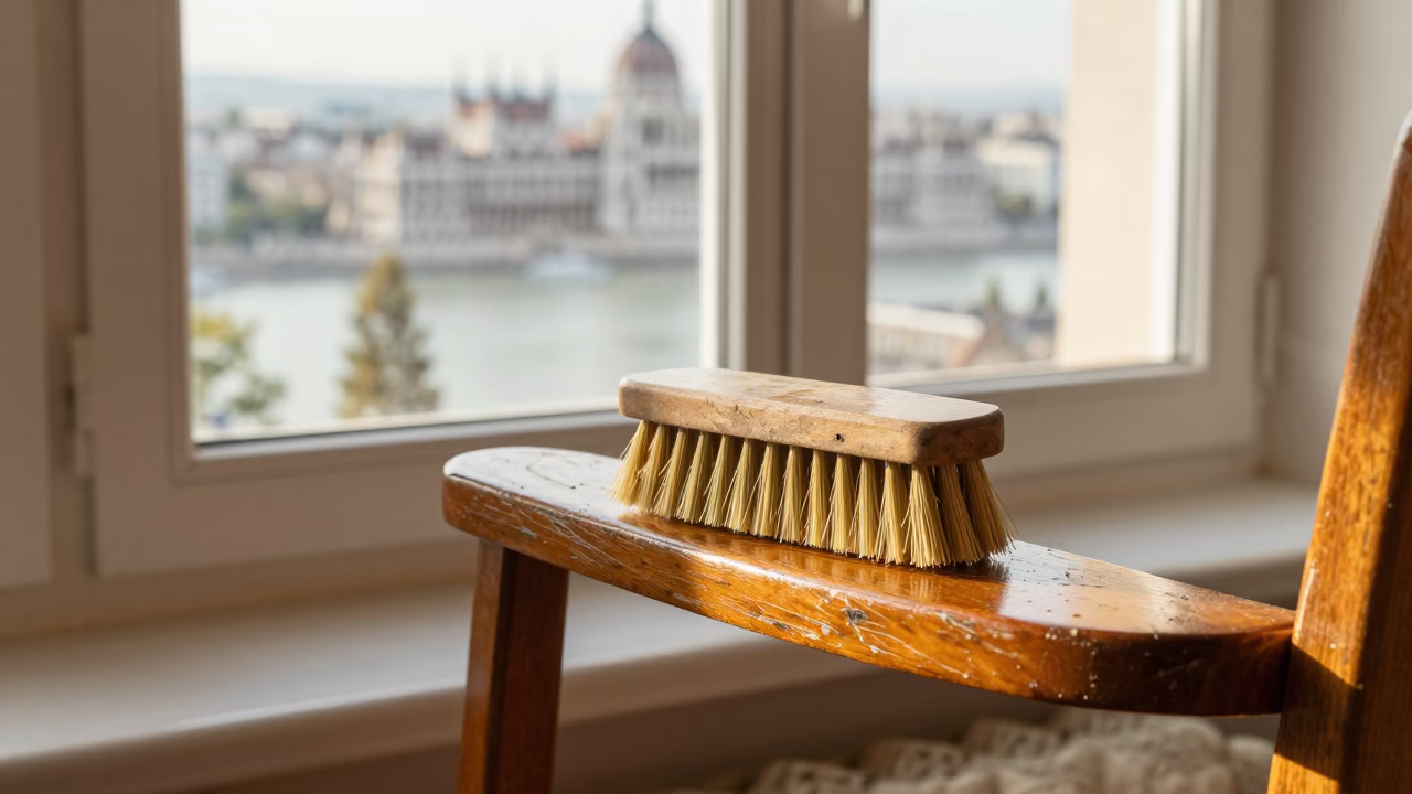 Worn Varnish in Budapest in in Budapest, Hungary