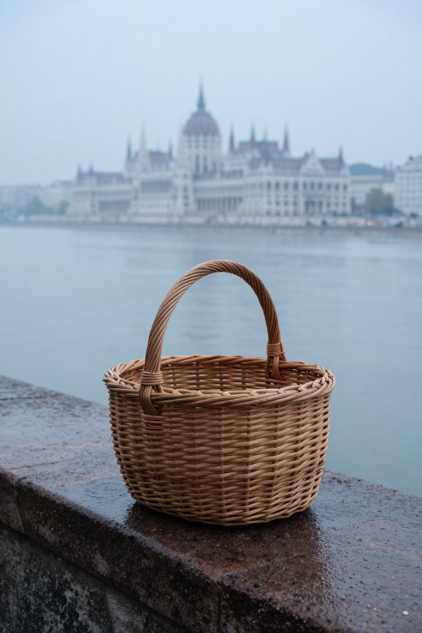 Woven Basket in Budapest in in Budapest, Hungary