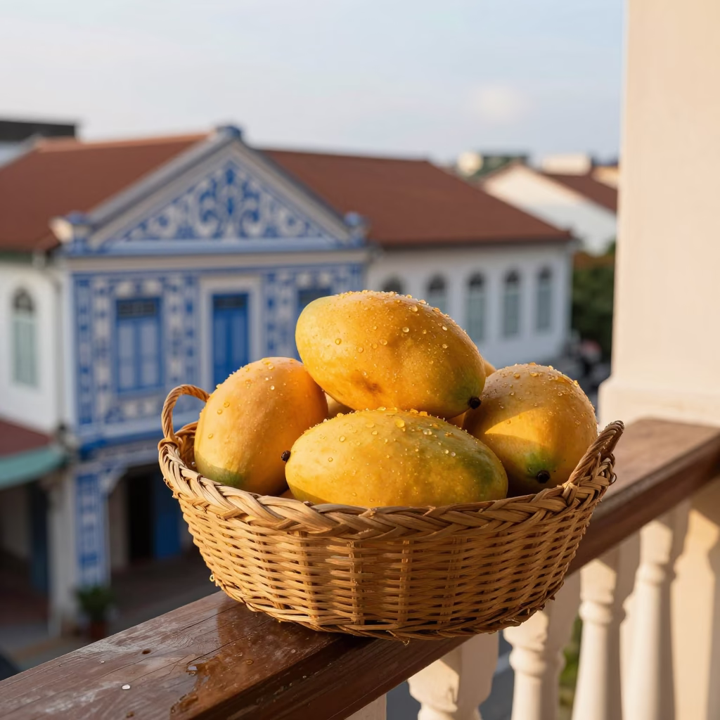 Woven Basket in George Town in in George Town, Malaysia