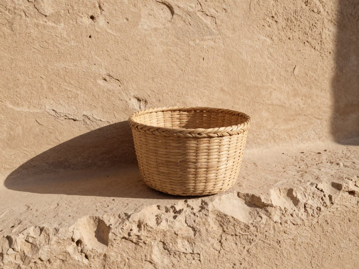 Woven Basket in Luxor in in Luxor, Egypt