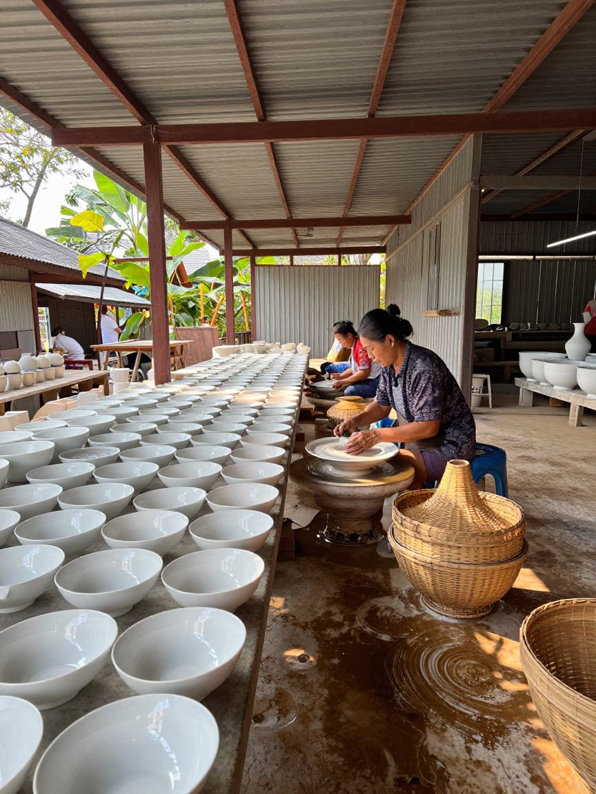 Woven Baskets in Chiang Mai in in Chiang Mai, Thailand