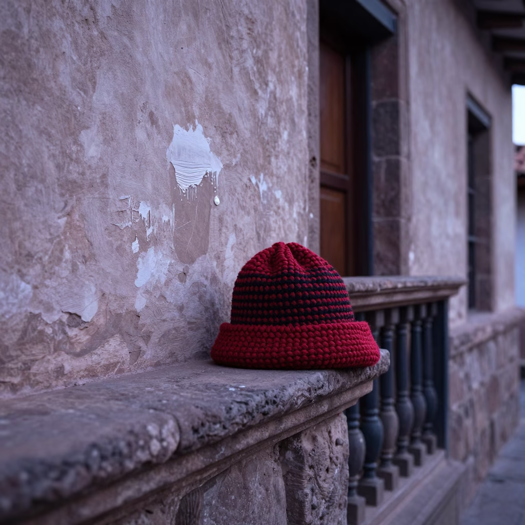 Woven Chullo Hat in Cusco in in Cusco, Peru