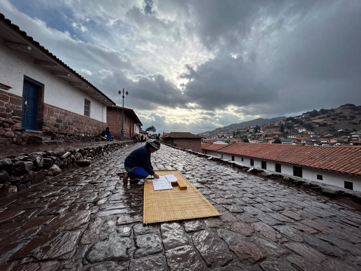 Woven Mat in Cusco in in Cusco, Peru